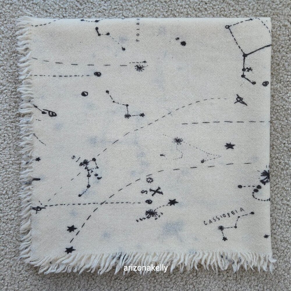 Wool Constellation Astrology Scarf Stars Celestial